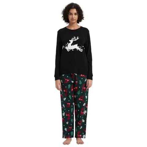 GLOBAL Women's 100% Cotton Flannel Pyjama Set Cover