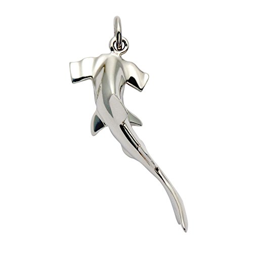 Wild Things Sterling Silver Polished Hammerhead Shark Pendant