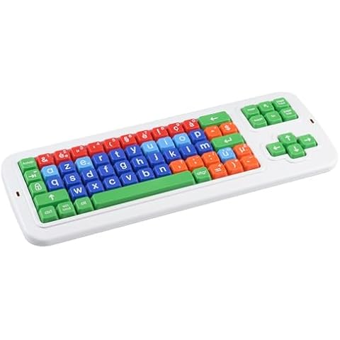 Clevy Keyboard Belgium Lowercase USB Colorful Spill Proof Keyboard for Early Education Designed to Help Teach Writing and Keyboard Skills to Young Children Cover
