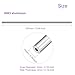 DMiotech 2Pack (10mm OD x 4mm ID) 6063 Aluminum Round Tube 250mm Length Industry Metal Tubing for Machinery Frame Construction DIY Projects