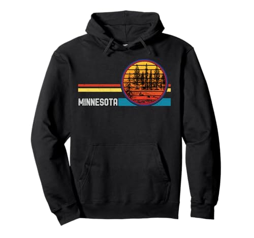 Minnesota Mn 80s Lake Forest Sunset Hoodie