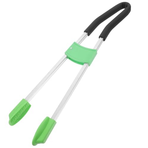 BESPORTBLE Long Handle Garbage Clip Aluminum Alloy Trash Pickup Tool Sturdy Grabber Tongs Perfect for Outdoor Cleaning Durable and Easy to Use