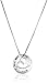 Sterling Silver Heart In Circle "I Love You More" Pendant Necklace, 18"