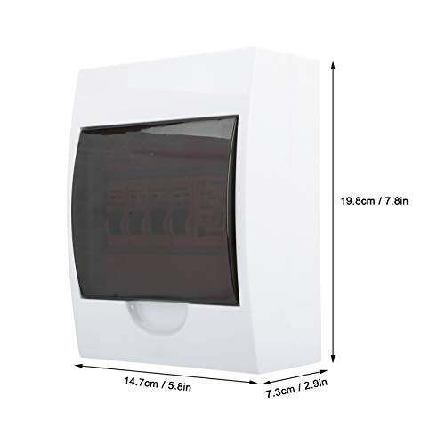 DEWIN Consumer Unit, Miniature Circuit Breakers 3 Way Fuse Box for 63A 30mA RCD+3MCB(6A+16A+32A) Power Supply Consumer Unit 230/400V for Garages Caravans Workshops