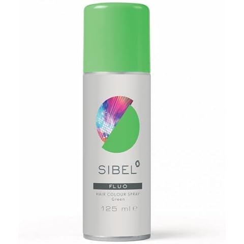Sibel Fluorescent Hair Colour Spray, Green, 125 g Cover