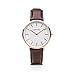 Produktbild BERING Damen und Herren Uhr Quarz Movement - Classic Collection mit Kalbsleder und Saphirglas 13738-XXX Armbandsuhren - 5 ATM, Braun/Roségold