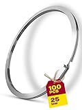 PARA MANUALIDADES: Las arandelas son ideales para hacer cadenas y llaveros. Las anillas metálicas son muy fáciles de abrir, por lo que también son adecuadas para hacer manualidades con niños.