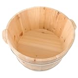 FRCOLOR Bañera para Pies de Madera Natural sin Pintar 1 Unidad 21 Cm...