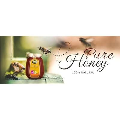 ALSHIFA Natural Honey 8.81oz (250g) | Pack of 1 | Raw & Pure Honey Unpasteurized | 100% Pure Wildflower Honey | No Added Sugar | Glass Bottle