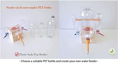 Image of Choco Nose No-Drip Water Bottle for Large Dogs (Over 50 lb) - Leak-Proof Patented 22mm Nozzle Helps Prevent Mess & Spills, BPA Free Cage & Crate Mount Feeder for Kennels, 16.9 fl oz (C570)