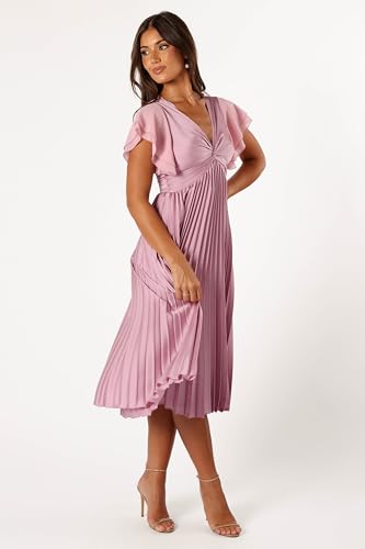 Image of Petal & Pup Women's Nova Flutter Sleeve Midi Dress