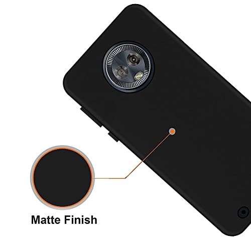 Image of Mobile Back Cover Case for Moto G6 (Silicone Case|CameraProtection|Black SC1510)