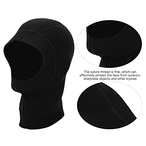 Mergulho, Capuz de Mergulho Elástico de Neoprene de 3 Mm Com Saída de Ar para Esportes Aquáticos Cap