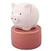Lively Breeze Pinky Pig, Diffusers for Essential Oils and Aromatherapy Fragrance, Non-Electric Ceramic, White Ceramic Oil Diffuser Car, White Ceramic Diffuser Bathroom and Desk Office Decor, Pink Vase
