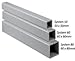 Hoffman CCS8T20 Tubes, 80 mm x 80 mm, 5 mm Wall Thickness, Powder Coated Steel