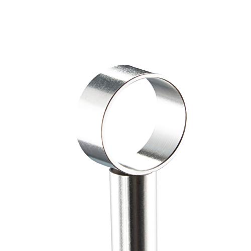 Foto von Relaxdays Etagere, 3-stöckig, eckig, Cupcakes, Kekse, Snacks, Obst, Glas, Edelstahl, Servierständer, transparent/silber, 40 x 30 x 30 cm