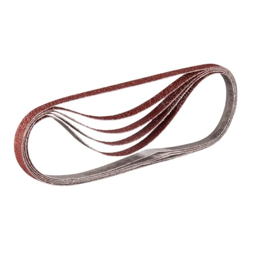Bandes abrasives 9x533 mm rouge pour bois et métal Grain 60 (5 pcs) - MAKITA P-43262
