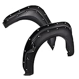 G-PLUS Fender Flares 4PCS, Compatible with 2004-2015 Nissan Titan Pocket Rivet Style Textured Black Wheel Cover Protector Mudguards 4Pcs Front+Rear Wheel