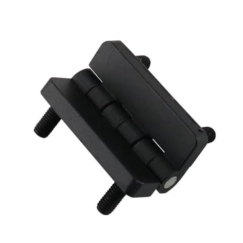 Zinc Alloy 2 inch Thickened with Screw Embedded and External Fastening Hinge Industrial Hinge Bearing 54x40 1Pcs(Black)