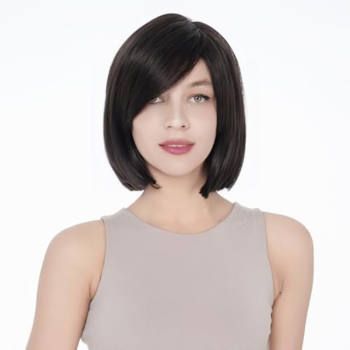 Lydell 8" Straight Short Wigs Bob Hair with Bangs Cute