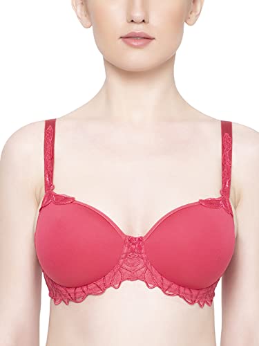 Image of Triumph Modern Finesse Bra For Women Wired Padded Spacer Cup Bra Seamless Breathable T-Shirt Bra Elegant Embroidery Full Coverage Lingerie Innovative Big Cup Support Pack Of 1