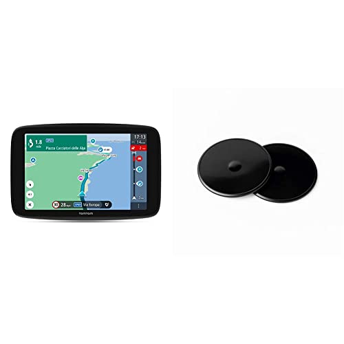 GPS pour Camping-Car et Caravane TomTom GO Camper Max, écran HD 7' & GPS Fixation Adhésive pour Tableau de Bord pour Tous Les Modèles TomTom (par Exemple GO, Start, Via,GO Basic