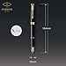 Parker Sonnet Fountain Pen Black Lacquer with Gold Trim Medium Nib (1931495)