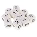 Fancyes 10PCS D6 Numeric 0 1 2 and Mathematics Game