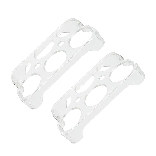 OKUMEYR 2個入り 冷蔵庫用 卵キーパー 透明 卵収納ボックス 蓋付き 再利用可能な 衝突防止設計 大容量 家用 旅行用