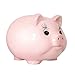 Produktbild Jfsmgs Sparschwein 9 Zoll Keramik Piggy Bank, Münzen-Bank, große Kapazität Money Bank Spartopf Spardose for Kinder, Wohnkultur Ornament (Color : B red)