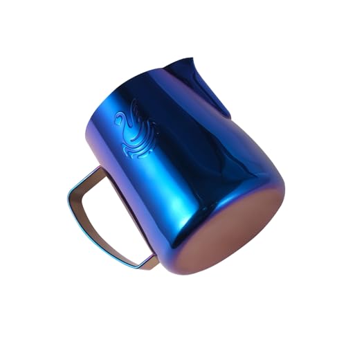 Baglaum 2 copos de espuma de leite de aço inoxidável de 400 ml, jarro de café, máquina de creme, bar