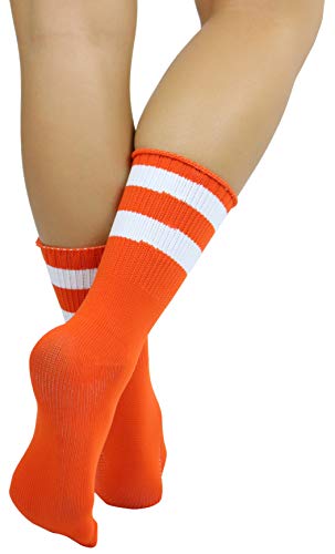 Image of ToBeInStyle Women's Acrylic Ankle Hi With Double Stripe Top Crew Fun Athletic Socks
