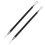 2 in 1 Acne Needle and Milia Removal Tool - Stainless Steel Beauty Extraction Tool for...