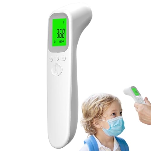 Termómetro frontal sin contacto – Medidor de temperatura digital portátil, termómetro rápido para adultos y niños, preciso e higiénico, ideal para casa, hotel y áreas públicas