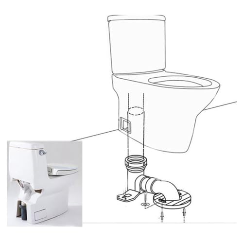 Sifón de inodoro para reformas de baño con salida de PVC de 110 mm 5