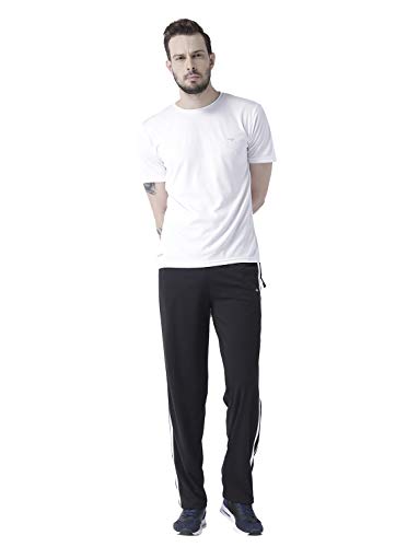 Image of berge' Men Cotton Polyester Comfy Regular Fit Sports Quality Track Pants with Secure Zipper Pocket, Casual Wear Lower Tracks Pant
