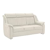 Lieferumfang: Cavadore 3-Sitzer Sofa Beata / Füße in Kunststoff Schwarz