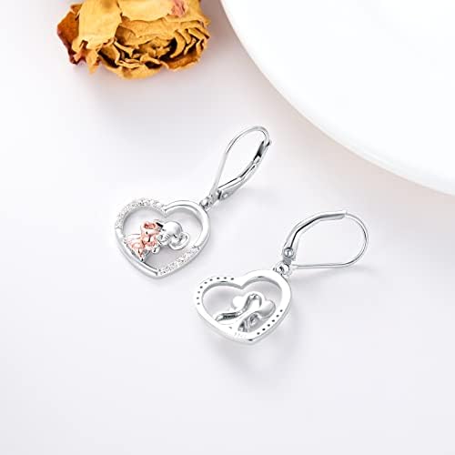 Elephant/koala/Fox Leverback Earrings for Women Girls Sterling Silver Cute Animals Earrings Mother Daughter Jewellery Gift