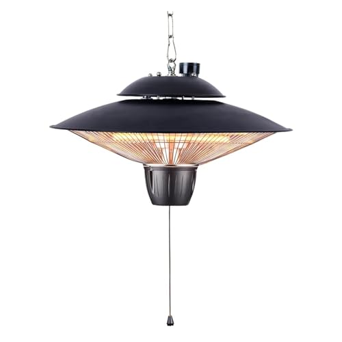 Calentador Colgante De 1500w/2000W, Espacio For Interiores Y Exteriores, Lámpara Eléctrica For Techo Invierno, Infrarrojo, For Habitación, Pies Energía Silenciosa