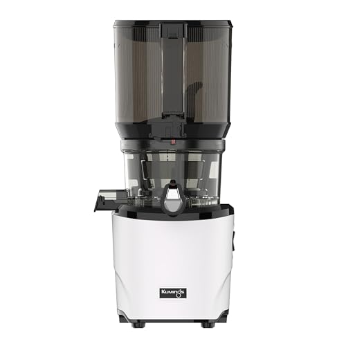 Comparison: Kuvings Cold Press Juicer 3 Kuvings AUTO10 Cold Press Juicer White - Hands-Free Masticating Juicer With 240W Motor - Quiet Electric Machine With 100 Ounce Batching Hopper for Juice, Smoothies, Nut Milk, and Sorbets