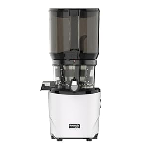 Kuvings AUTO10 Cold Press Juicer White – Hands-Free Masticating Juicer With 240W Motor – Quiet Electric Machine With 100 Ounce Batching Hopper for Juice, Smoothies, Nut Milk, and Sorbets