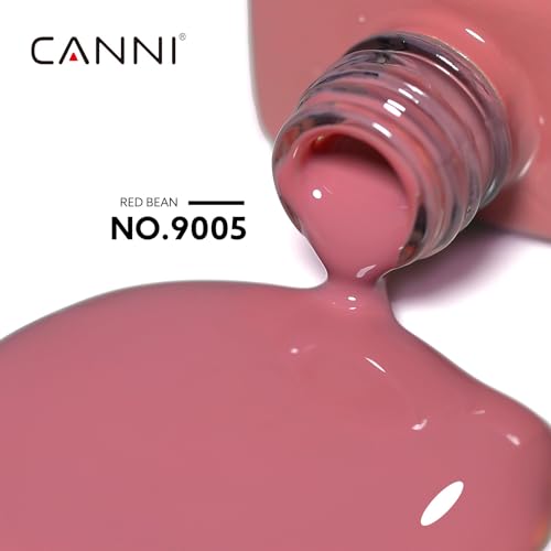 Image of CANNI Red Gel Nail Polish, 1Pcs Red Gel Polish Red Color Nail Polish Gel High Gloss Soak Off U V Gel Nail French Nail Manicure Salon DIY