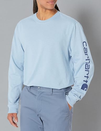 Image of Carhartt Men's Dearborn Loose Long-Sleeve Logo T-Shirt Closeout