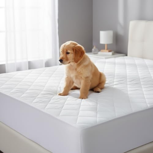Protector de colchón para camas altas Imfaa ajustable que elimina ruidos al dormir 8