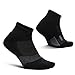 Feetures Merino 10 Cushion Quarter Sock Stripe (1 Pair) X-Large, Charcoal -  EM204684