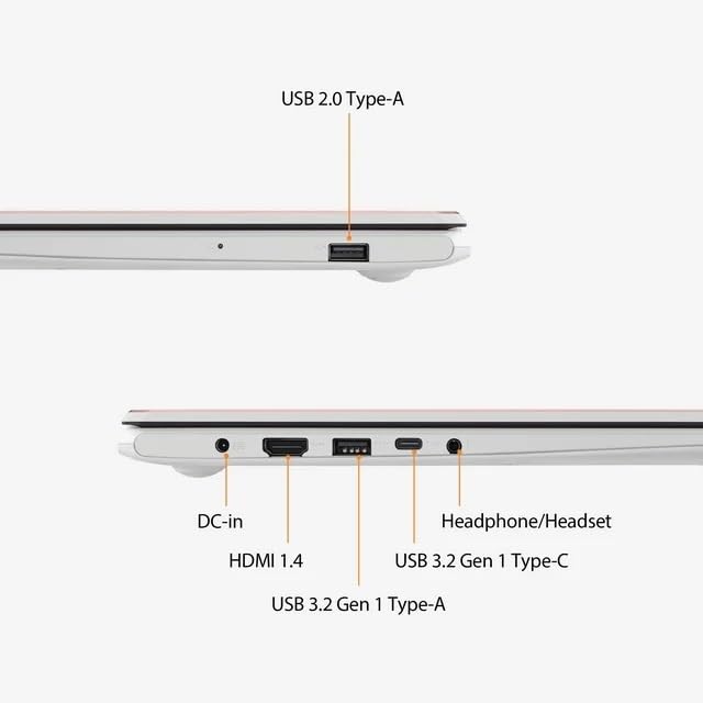 Image of Asus ASUS Vivobook Go 15.6'' FHD Laptop, 4-core Intel Pentium N6000(up to 3.3 GHz), 4GB RAM, 128GB eMMC, Win 11, Office 365 1-Yr, Long Battery Life +GM Accessories, Pink
