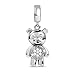 GNOCE Little Bear Pendant Charm Sterling Silver Dangle Charm Fit Bracelet/Necklace For Women Wife