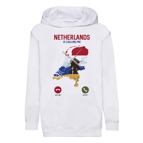 Sweat à capuche enfant Netherlands is Calling Me pour protéger du froid avec style