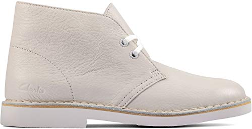 Clarks Desert Boot 2 White Leather 8 B (M)2