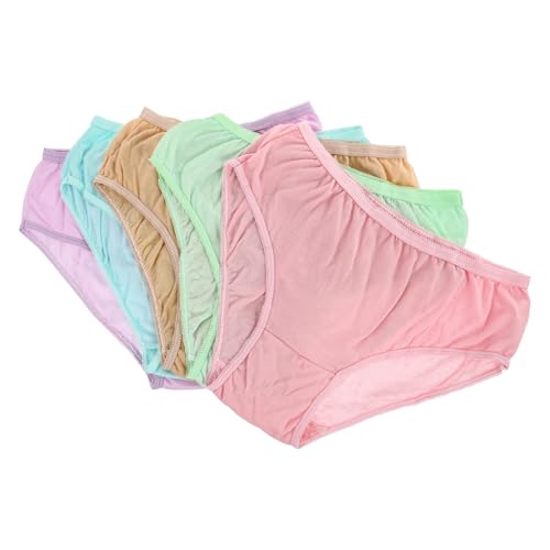 OUNONA 5 piezas Bragas Desechables de Algodón para Mujer Unidades Xl Ropa Interior Transpirable para Spa Sauna y Viaje Diseño Ligero y Colores Opacos Cómodos